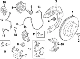 34-35-6-890-704 Bmw Genuine Wear Indicator Holder 34-35-6-890-704 Bmw Genuine Wear Indicator Holder