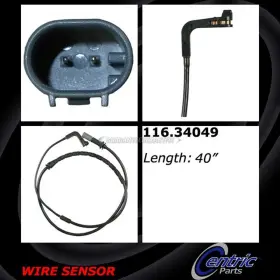116.34049 Centric Parts For Bmw X5 X6 Rear Brake Pad Sensor Tcp