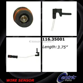 116.35001 Centric Parts For Mercedes 280s 450sl 240d 280e 300cd Front Brake Pad Sensor Tcp