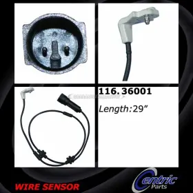 116.36001 Centric Parts For Cadillac Catera 1997 1998 1999 2000 2001 Front Brake Pad Sensor Gap