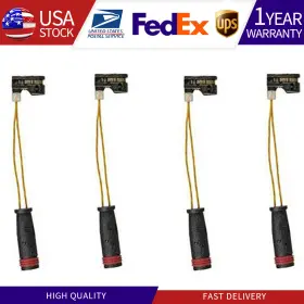 Susp210701176136-ca Centric Parts Fits Mercedes-benz 4x Front Rear Disc Brake Pad Wear Sensor