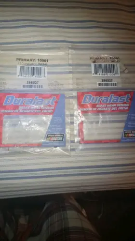 296527 Duralast 10001 Wk143 Mercedes 2 Rear Brake Wear Sensors Unopened Many Models