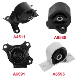 Lu104323s01 Lujuntec Engine Motor Mount Fits 2001 Honda Civic Lx Coupe 2-door / Sedan 4-door 1.7l