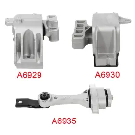 Lu104352s01 Lujuntec Engine Motor And Transmission Mount 3pcs For 1999-01 Volkswagen Jetta 2.0l