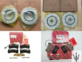 257141 Maserati 257141. 257142 Oem 2008-2019 Granturismo Gt 4.7l 4.2l Front Rear Brake Pads Androtors