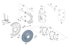 169-540-16-17 Mercedes-benz Genuine Brakepad Wear Sensor