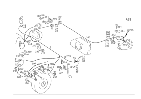 201-540-70-35 Mercedes-benz Genuine Wiring Harness