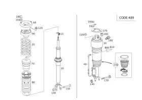 211-540-70-05-64 Mercedes-benz Genuine Wiring Harness Agn