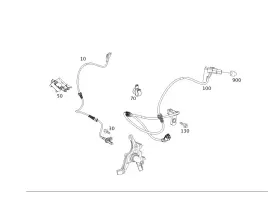 212-440-46-32 Mercedes-benz Genuine Electrical Wiring Harness