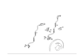 220-540-01-08-64 Mercedes-benz Genuine Auxiliary Wiring Harness Fa
