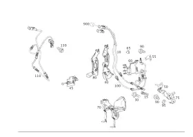 222-540-35-05 Mercedes-benz Genuine Electrical Wiring Harness