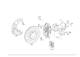 231-905-00-14 Mercedes-benz Genuine Brakepad Wear Sensor