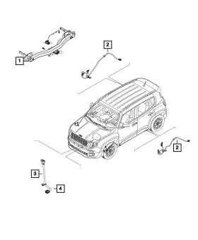 68256045aa Mopar Genuine Brake Wear Sensor Wiring Right