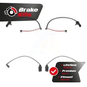 Kse-100455 Mpulse For 2011 Audi Rs5 4.2l Front Rear Brake Pads Wear Sensor 4 Pack