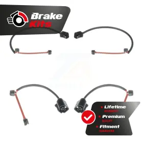 Kse-100486 Mpulse Front Rear Brake Pads Wear Sensor 4 Pack For 2007-2015 Audi Q7 Tdi Premium