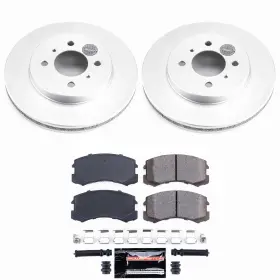 Powerstop Cpk1215-23 Z23 Daily Driver Premium Carbon-fiber Ceramic Brake Pad And Fully Coated Rotor K