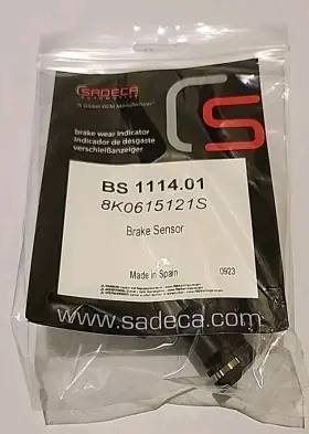 1114.01 Sadeca Automotive New Audi Vw Disc Brake Pad Wear Sensor Front Bs 8k0 615 121 S