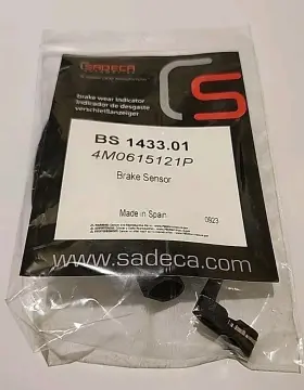 1433.01 Sadeca Automotive New Audi Vw Disc Brake Pad Wear Sensor Front Bs 4m0 615 121 P