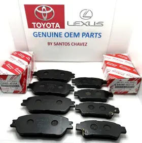 04465-az204 Toyota Genuine Oem 2004-2010 Sienna 3.5l Front And Rear Brake Pad Set