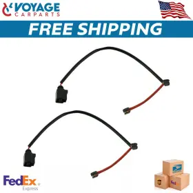 Bsa70215 Trq New Front Brake Pad Wear Sensor Pair For 03-15 Audi Porsche Cayenne Vw Touareg