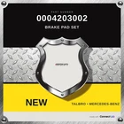 Talbro 2014-2020 Mercedes-benz CLA250 Brake Pad Set 0004203002 New. Price: $75.00.