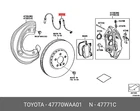 Genuine Oe Brake Pad Wear Sensor, 47770WAA01 For Toyota 47770-WAA01 Neu. Price: $42.46.