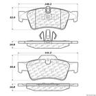 Centric Rear Disc Brake Pad For Mercedes-benz (104.11220) New. Price: $29.58.