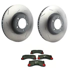 Shw Front Slotted Rotors Hella Low-met Disc Brake Pad Kit For Panamera Gas Csza New. Price: $522.95.