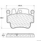 Centric Front Disc Brake Pad For Boxster, Cayman, Carrera Gt, 911 (106.09170) New. Price: $49.32.