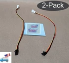 2-PACK: New Dell Latch Style 3PIN To Standard Pc Cooling Fan Adapter Cable. Price: $9.99.