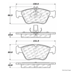 Centric Front Disc Brake Pad For Mercedes-benz (103.07100) New. Price: $45.92.