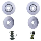 Hella Front Rear Rotors Low-met Disc Brake Pad Kit For Allroad Quattro Base New. Price: $306.95.