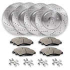 Front & Rear Drilled Brake Rotors + Pads For Chevy Equinox Malibu Gmc Terrain New. Price: $215.60.