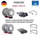Front & Rear Brake Rotors With Pads And Sensors For 2001-2013 Porsche 911 New. Price: $1123.33.