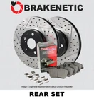 Rear Brakenetic Premium Drill Slot Rotors+ceramic Pads F-sport 55.44208.11 New. Price: $380.50.
