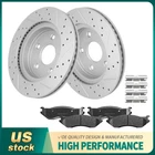 Front Drilled Disc Brake Rotors+ceramic Pads For Dodge Durango 2004 2005 2006 New. Price: $125.16.