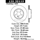 Centric Rear Brake Rotor Disc For Mercedes C350 E550 C250 C300 E400 New. Price: $149.41.