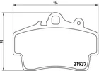 Brembo 65 007 Brake Pad Set, Disc For Porsche Neu. Price: $59.33.