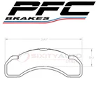 Pfc Brakes Front Disc Pad Set For 1997-1999 Gmc P3500 Braking Vp New. Price: $115.03.
