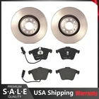 Brembo Front Brake Kit Low-met Pads Vent Coat Disc Rotors For Audi A6 Allroad Q New. Price: $402.46.