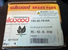 Wilwood 150-20-7816K BP-20 Street Performance Compound Brake Pads New. Price: $129.00.