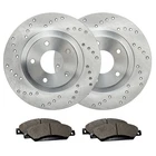 Front Drilled Brake Rotors + Pads For Buick Lucerne Chevy Impala Monte Carlo New. Price: $141.53.