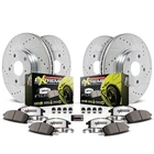 2004 Bmw 525I Brake Rotor Drilled Slotted Zinc & Ceramic Pad Kit W/sensors New. Price: $349.90.