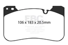 Ebc For 18+ Bmw M5 4.4TT (F90) Redstuff Front Brake Pads - DP32331C New. Price: $308.99.