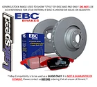 Ebc Rear Brake Kit Standard Disc & Redstuff Pad For Audi A4 Cabrio 3.2 (2005 09) New. Price: $263.29.