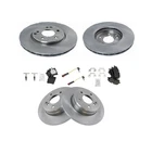 Front & Rear Ceramic Brake Pad Rotor Kit W/ Sensors For Mercedes Benz New. Price: $356.27.