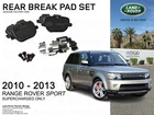 Oem Land Rover Rear Brake Pad Set Range Supercharged SPORT-LR134882 New. Price: $214.24.