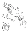 Genuine Mopar Disc Brake Pad Kit 5170962AA New. Price: $26.10.