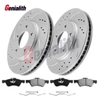Front Drilled Rotors Ceramic Brake Pad For Chrysler Town & Country Dodge Caravan New. Price: $79.99.