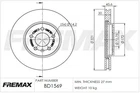 Remax BD-1569 Brake Disc For Opel, Vauxhall Neu. Price: $87.66.